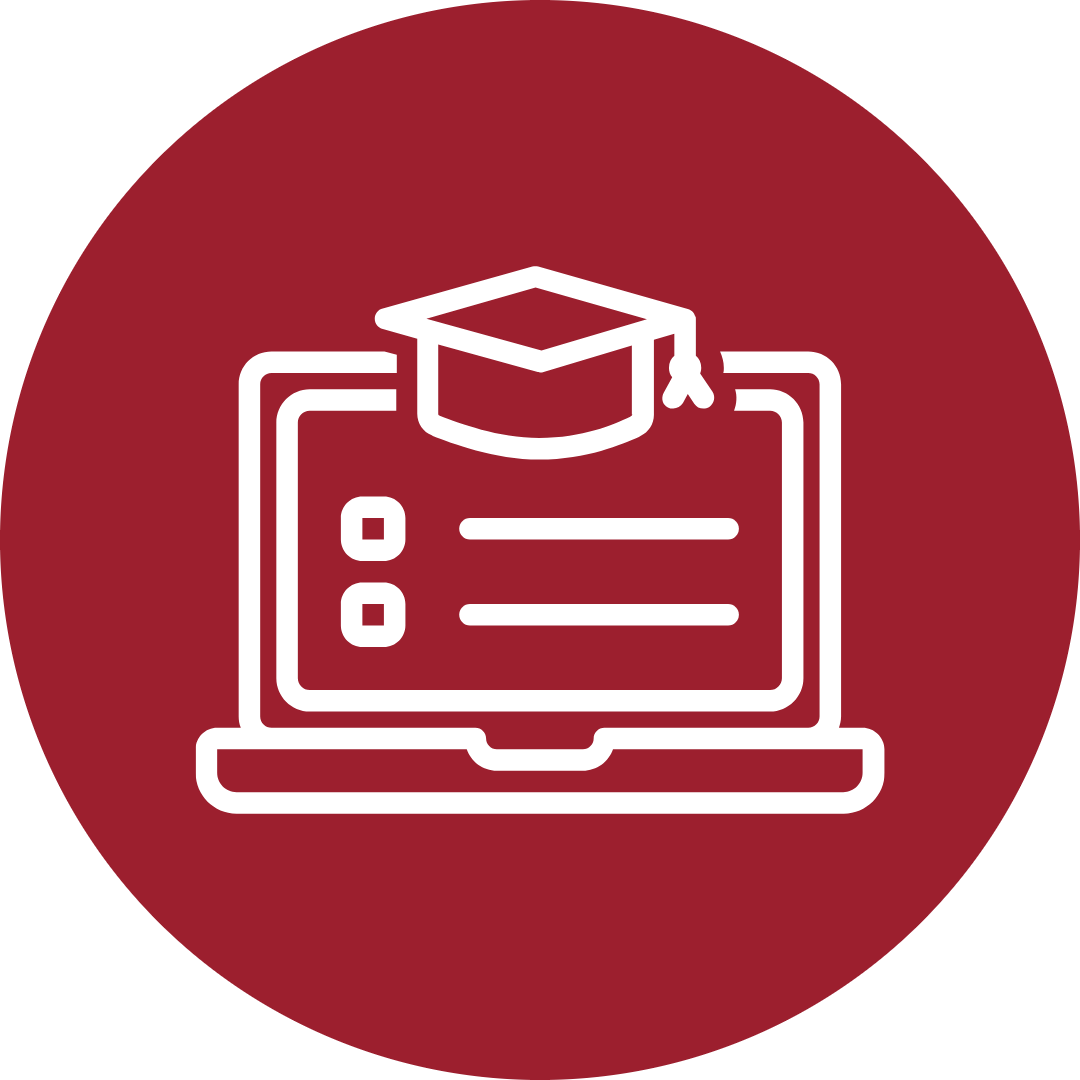 laptop icon with grad cap